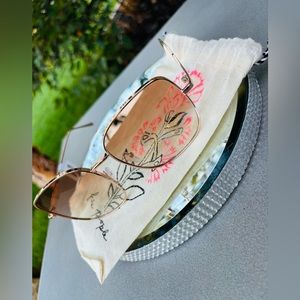 Like New Free People pink based Aviator sunglasses